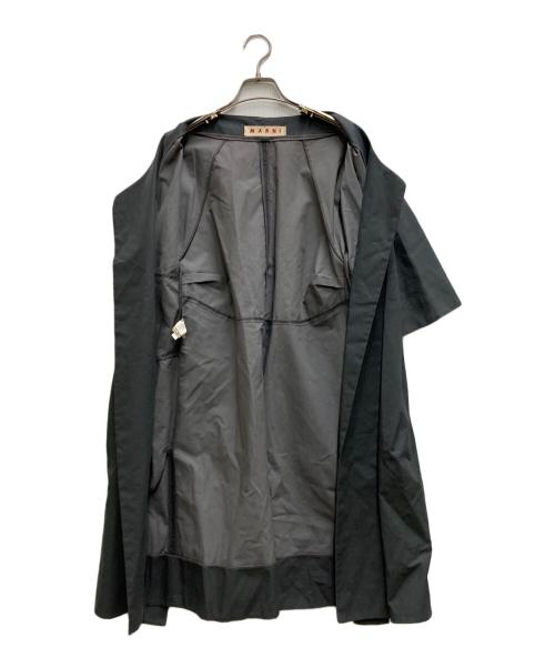 MARNI（マルニ）MARNI (マルニ) コットンノーカラーコート グレー サイズ:40の古着・服飾アイテム