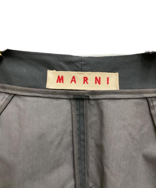MARNI（マルニ）MARNI (マルニ) コットンノーカラーコート グレー サイズ:40の古着・服飾アイテム