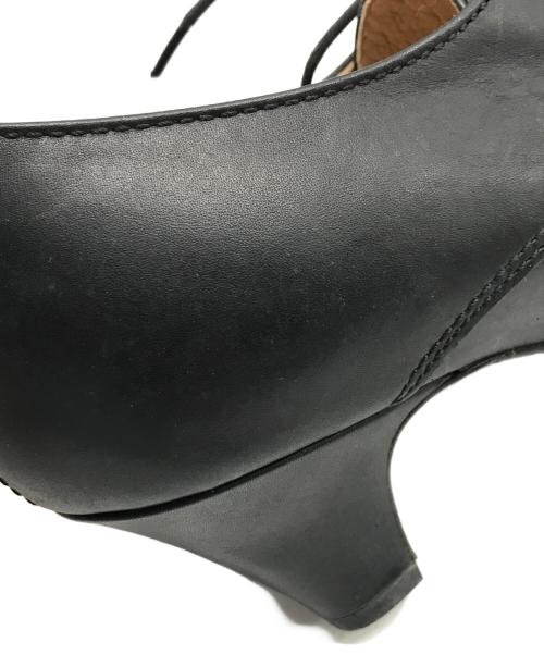 Y's（ワイズ）Y's (ワイズ) スクエアトゥヒールドレスシューズ ブラック サイズ:Sの古着・服飾アイテム