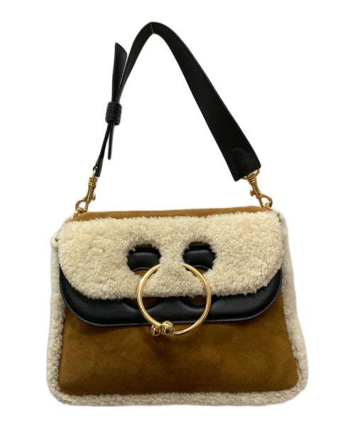 J.W.ANDERSON（ジェイダブリューアンダーソン）J.W.ANDERSON (ジェイダブリューアンダーソン) ピアスムートンライクワンショルダーバッグ ブラウンの古着・服飾アイテム