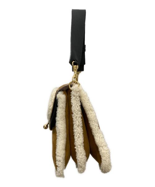 J.W.ANDERSON（ジェイダブリューアンダーソン）J.W.ANDERSON (ジェイダブリューアンダーソン) ピアスムートンライクワンショルダーバッグ ブラウンの古着・服飾アイテム