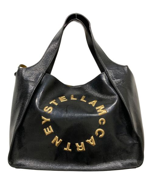 STELLA McCARTNEY（ステラマッカートニー）STELLA McCARTNEY (ステラマッカートニー) PVCレザー2WAYトートバッグ ブラックの古着・服飾アイテム