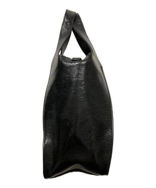 STELLA McCARTNEY（ステラマッカートニー）STELLA McCARTNEY (ステラマッカートニー) PVCレザー2WAYトートバッグ ブラックの古着・服飾アイテム