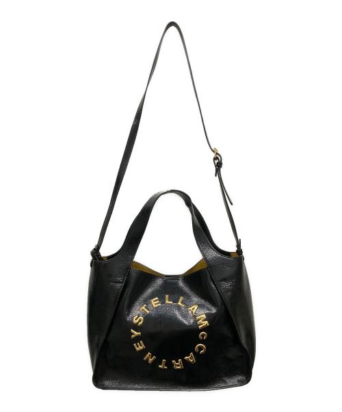STELLA McCARTNEY（ステラマッカートニー）STELLA McCARTNEY (ステラマッカートニー) PVCレザー2WAYトートバッグ ブラックの古着・服飾アイテム