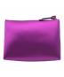 JIMMY CHOO (ジミーチュウ) サテンロゴポーチ パープル：6000円
