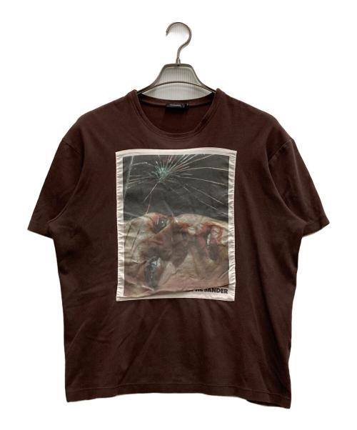 JIL SANDER（ジルサンダー）JIL SANDER (ジルサンダー) Tシャツ ブラウン サイズ:Ⅿの古着・服飾アイテム