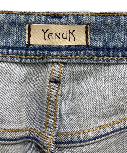 YANUK（ヤヌーク）YANUK (ヤヌーク) ルーズストレート JOAN ネイビー サイズ:W23の古着・服飾アイテム