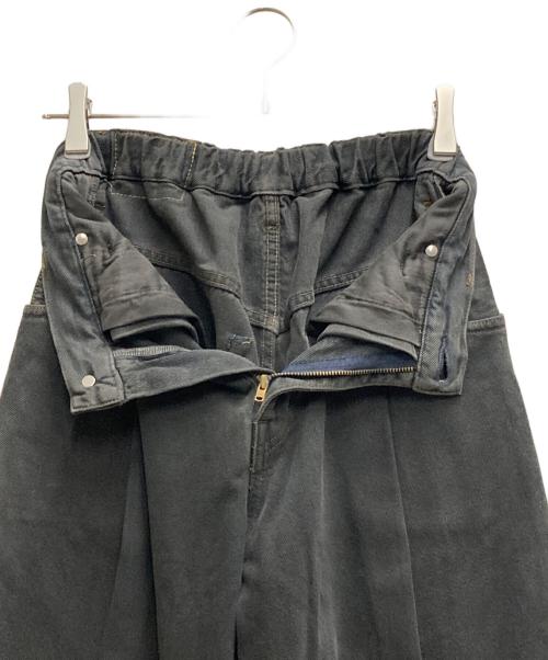 NEON SIGN（ネオンサイン）NEON SIGN (ネオンサイン) W BLACK WIDE DENIM SLACKS グレー サイズ:42の古着・服飾アイテム