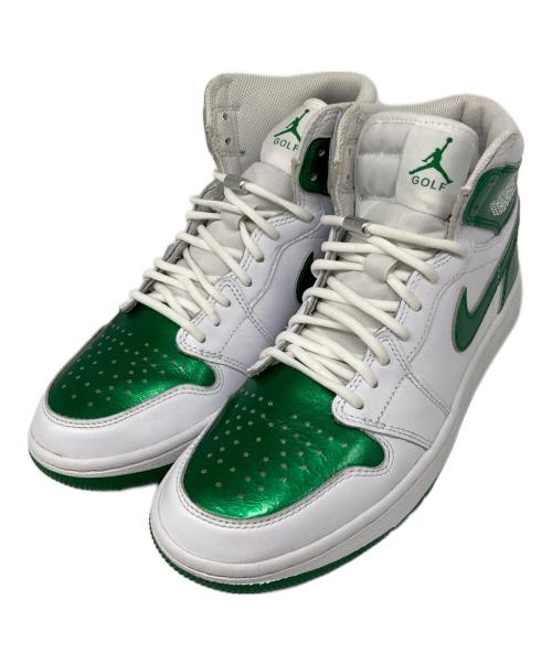 NIKE（ナイキ）NIKE (ナイキ) Air Jordan 1 High Golf ホワイト×グリーン サイズ:US 8 1/2の古着・服飾アイテム