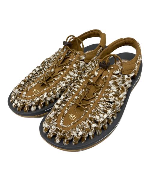 KEEN（キーン）KEEN (キーン) サンダル ベージュ×グレー サイズ:US 7 1/2の古着・服飾アイテム