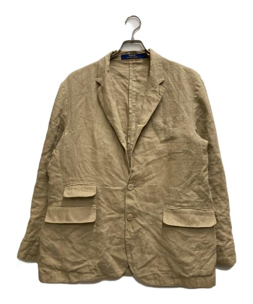 POLO RALPH LAUREN（ポロ・ラルフローレン）POLO RALPH LAUREN (ポロ・ラルフローレン) リネン2Bセットアップ ベージュ サイズ: 42R/W36の古着・服飾アイテム