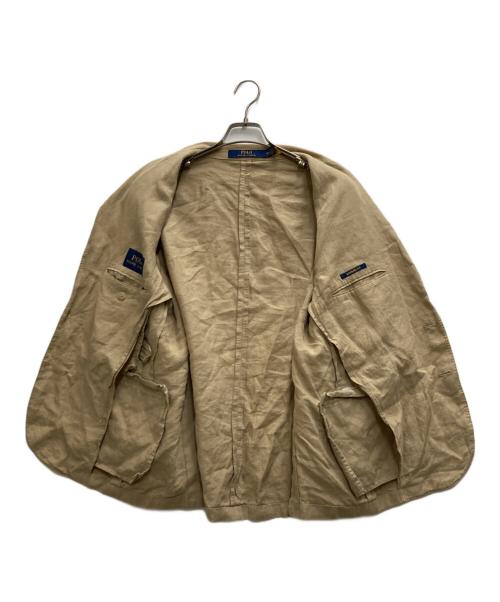 POLO RALPH LAUREN（ポロ・ラルフローレン）POLO RALPH LAUREN (ポロ・ラルフローレン) リネン2Bセットアップ ベージュ サイズ: 42R/W36の古着・服飾アイテム