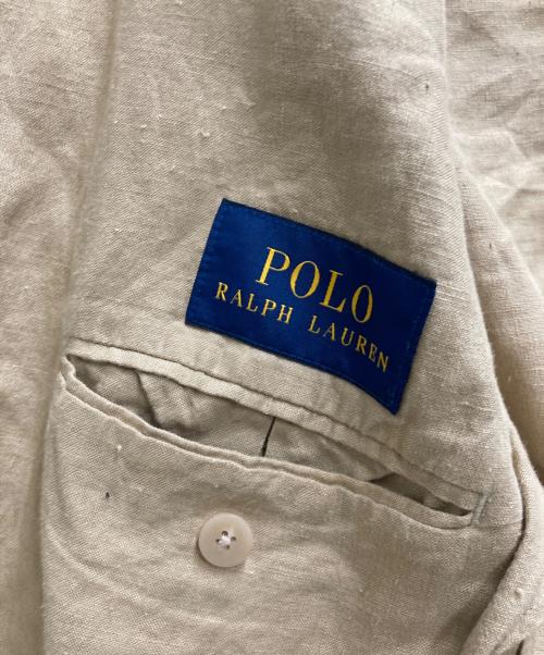 POLO RALPH LAUREN（ポロ・ラルフローレン）POLO RALPH LAUREN (ポロ・ラルフローレン) リネン2Bセットアップ ベージュ サイズ: 42R/W36の古着・服飾アイテム