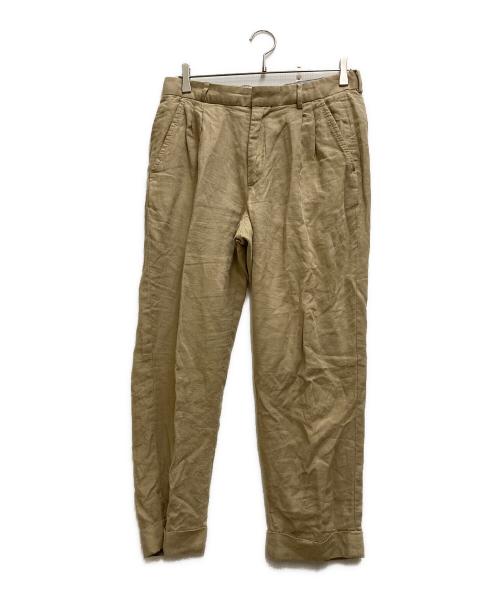 POLO RALPH LAUREN（ポロ・ラルフローレン）POLO RALPH LAUREN (ポロ・ラルフローレン) リネン2Bセットアップ ベージュ サイズ: 42R/W36の古着・服飾アイテム