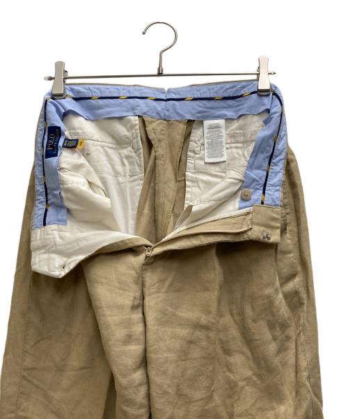 POLO RALPH LAUREN（ポロ・ラルフローレン）POLO RALPH LAUREN (ポロ・ラルフローレン) リネン2Bセットアップ ベージュ サイズ: 42R/W36の古着・服飾アイテム