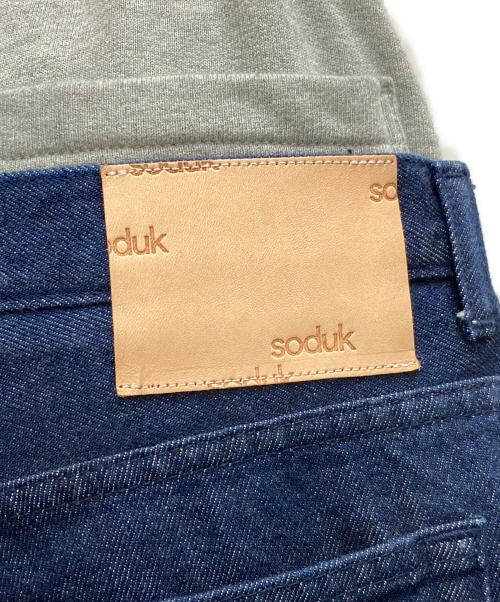 soduk（スドーク）soduk (スドーク) easy layered denim trousers インディゴ サイズ:Sの古着・服飾アイテム