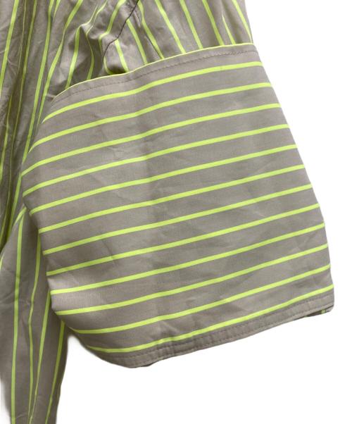 ENFOLD（エンフォルド）ENFOLD (エンフォルド) Neon Stripeシャツロンパース イエロー サイズ:36の古着・服飾アイテム