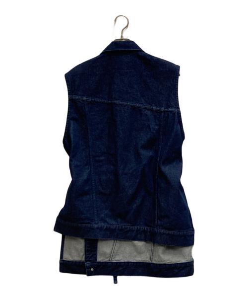 soduk（スドーク）soduk (スドーク) wave denim vest インディゴ サイズ:FREEの古着・服飾アイテム