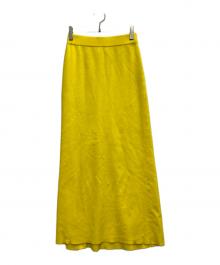 ENFOLD（エンフォルド）の古着「Flared Midi Skirt」｜イエロー