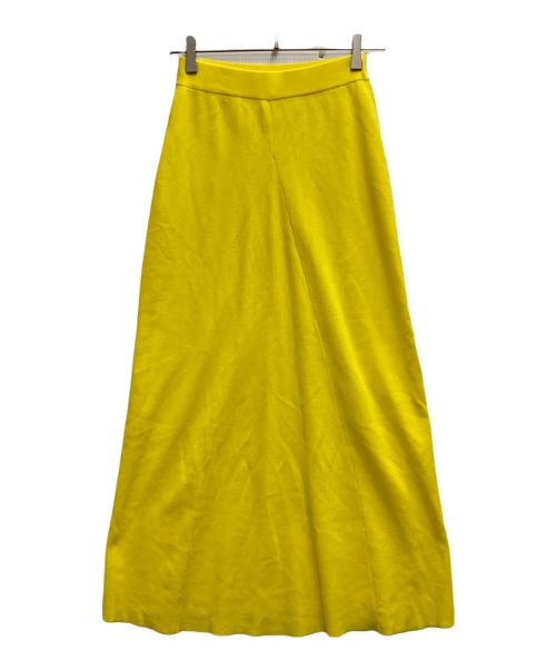 ENFOLD（エンフォルド）ENFOLD (エンフォルド) Flared Midi Skirt イエロー サイズ:36の古着・服飾アイテム