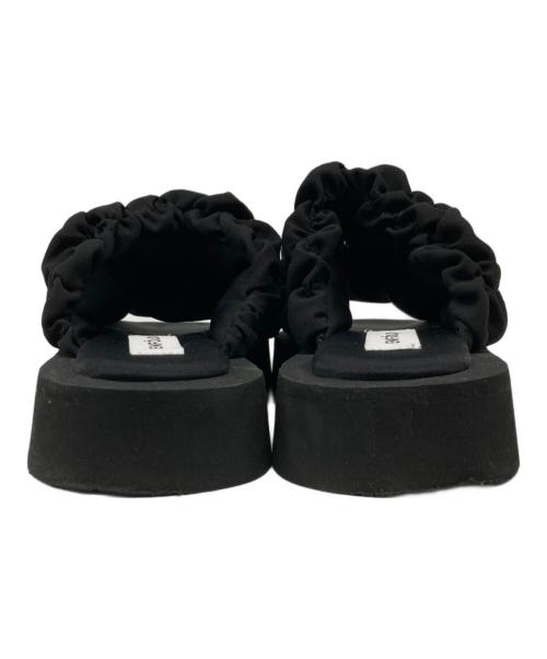 ENFOLD（エンフォルド）ENFOLD (エンフォルド) WAVE SANDAL ブラック サイズ:38の古着・服飾アイテム