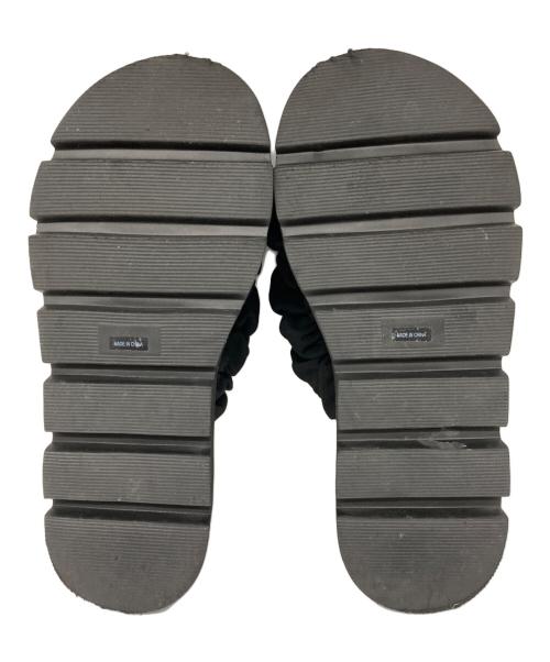 ENFOLD（エンフォルド）ENFOLD (エンフォルド) WAVE SANDAL ブラック サイズ:38の古着・服飾アイテム