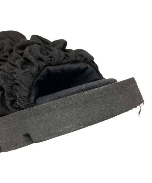 ENFOLD（エンフォルド）ENFOLD (エンフォルド) WAVE SANDAL ブラック サイズ:38の古着・服飾アイテム