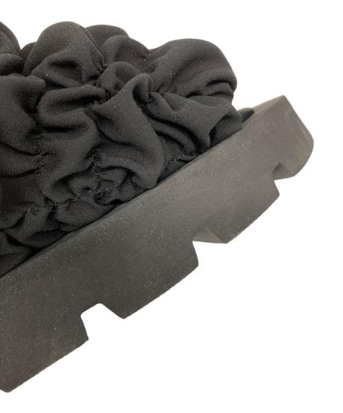 ENFOLD（エンフォルド）ENFOLD (エンフォルド) WAVE SANDAL ブラック サイズ:38の古着・服飾アイテム