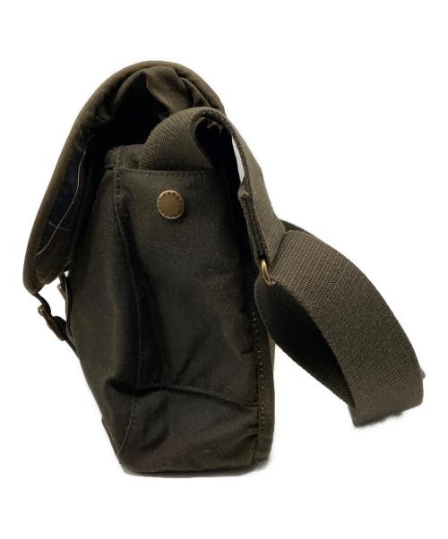 Barbour（バブアー）Barbour (バブアー) ショルダーバッグ WAX LEATHER TARRAS ブラウン×カーキの古着・服飾アイテム