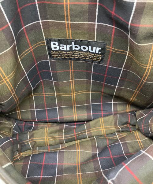 Barbour（バブアー）Barbour (バブアー) ショルダーバッグ WAX LEATHER TARRAS ブラウン×カーキの古着・服飾アイテム