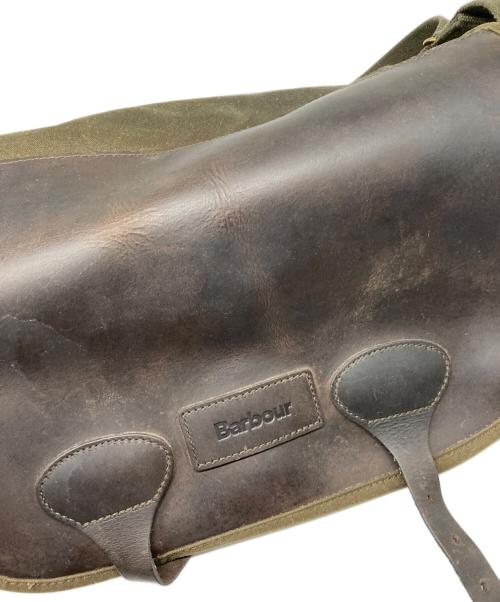 Barbour（バブアー）Barbour (バブアー) ショルダーバッグ WAX LEATHER TARRAS ブラウン×カーキの古着・服飾アイテム