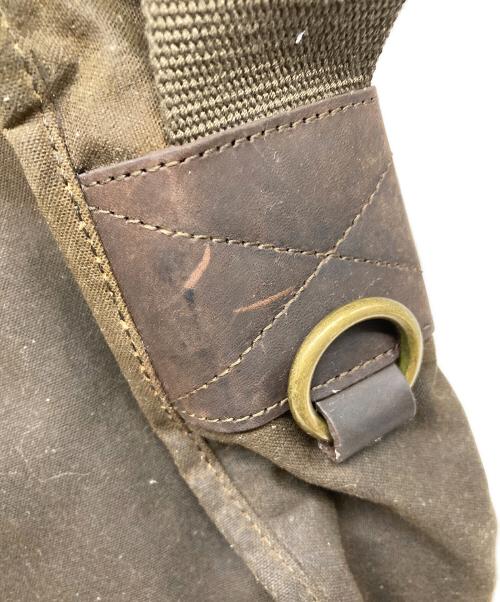Barbour（バブアー）Barbour (バブアー) ショルダーバッグ WAX LEATHER TARRAS ブラウン×カーキの古着・服飾アイテム