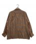 YOKE (ヨーク) RAYON WOOL PLAID OPEN COLLAR SHIRT ブラウン サイズ:1：15000円