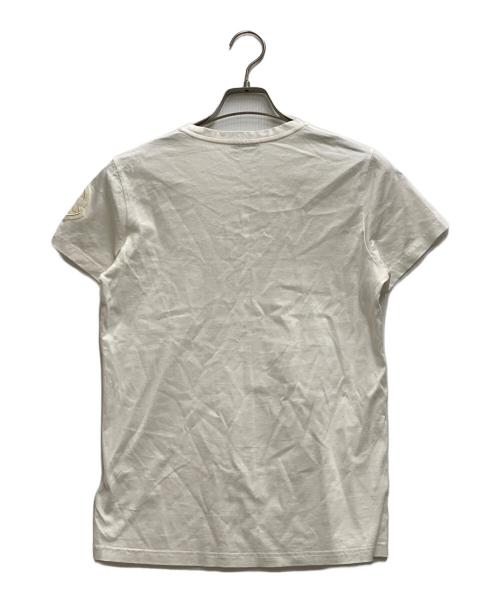 MONCLER（モンクレール）MONCLER (モンクレール) T-SHIRT GIROCOLLO ホワイト サイズ:Ⅿの古着・服飾アイテム