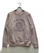 Saint Laurent Parisサンローランパリ）の古着「カレッジロゴスウェット」｜ピンク