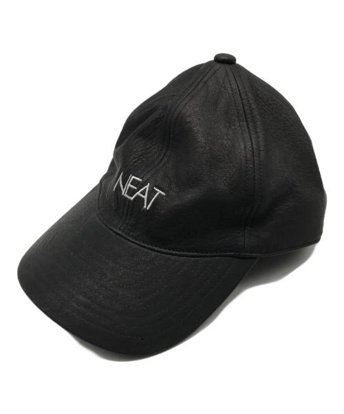 NEAT（ニート）NEAT (ニート) レザーキャップ ブラック サイズ:57cm-60cmの古着・服飾アイテム