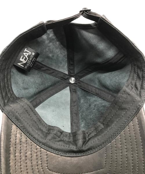 NEAT（ニート）NEAT (ニート) レザーキャップ ブラック サイズ:57cm-60cmの古着・服飾アイテム