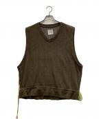 Siseシセ）の古着「VEST KNIT」｜ブラウン