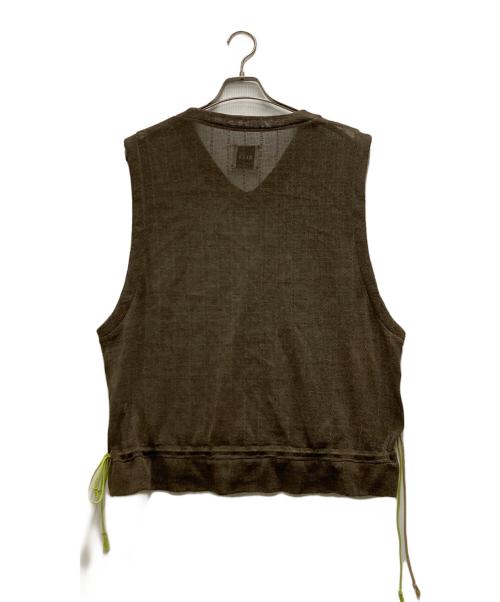 Sise（シセ）Sise (シセ) VEST KNIT ブラウン サイズ:不明の古着・服飾アイテム