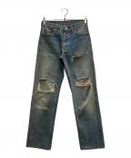 LEVI'Sリーバイス）の古着「80s 501ダメージデニムパンツ」｜インディゴ