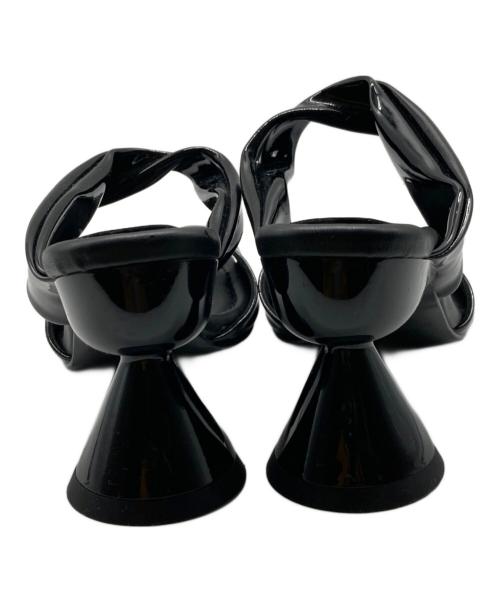 paula canovas del vas（パウラ カノバス デル ヴァス）PAULA CANOVAS DEL VAS (パウラ カノバス デル ヴァス) ヒールパンプス ブラック サイズ:37の古着・服飾アイテム