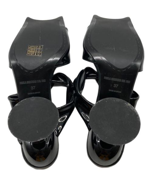 paula canovas del vas（パウラ カノバス デル ヴァス）PAULA CANOVAS DEL VAS (パウラ カノバス デル ヴァス) ヒールパンプス ブラック サイズ:37の古着・服飾アイテム