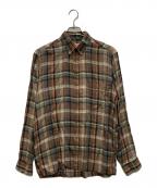 McGREGORマクレガー）の古着「コットンチェックシャツ」｜ブラウン