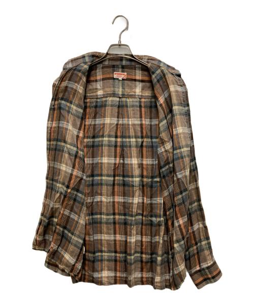 McGREGOR（マクレガー）McGREGOR (マクレガー) コットンチェックシャツ ブラウン サイズ:39の古着・服飾アイテム