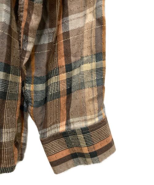 McGREGOR（マクレガー）McGREGOR (マクレガー) コットンチェックシャツ ブラウン サイズ:39の古着・服飾アイテム