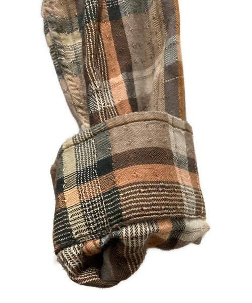 McGREGOR（マクレガー）McGREGOR (マクレガー) コットンチェックシャツ ブラウン サイズ:39の古着・服飾アイテム