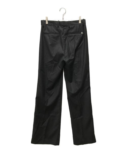 HELMUT LANG（ヘルムートラング）HELMUT LANG (ヘルムートラング) zip-detail pleated trousers ブラック サイズ:71cm (W28の古着・服飾アイテム