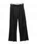 HELMUT LANG（ヘルムートラング）の古着「zip-detail pleated trousers」｜ブラック