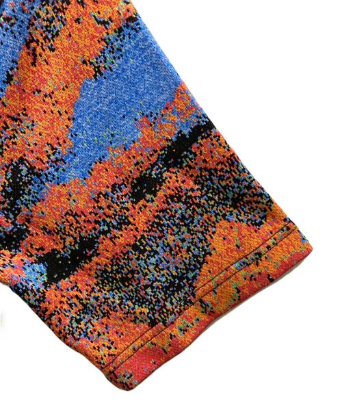 AMBUSH（アンブッシュ）AMBUSH (アンブッシュ) JACQUARD HALF ZIP POLO ブルー×オレンジ サイズ:XSの古着・服飾アイテム