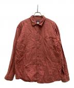 Patagoniaパタゴニア）の古着「00'S Plaid Hemp L/S Shirt」｜レッド